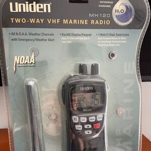 Uniden MH120 Two-Way Handheld VHF Marine Radio- NOAA- Brand New